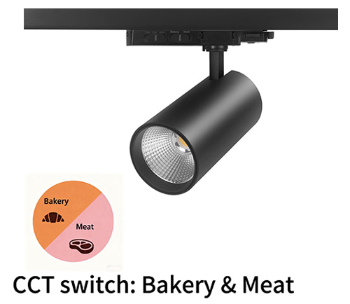 PU-TL-15W-HPD-Food 3POWER 2CCT switchable LED Track Light