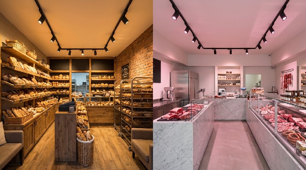 All-in-One Food Specialist CCT Track Light: 2-CCT Bakery/Meat & 3-Power Switchable (15W/20W/30W)for food lighting Solutions