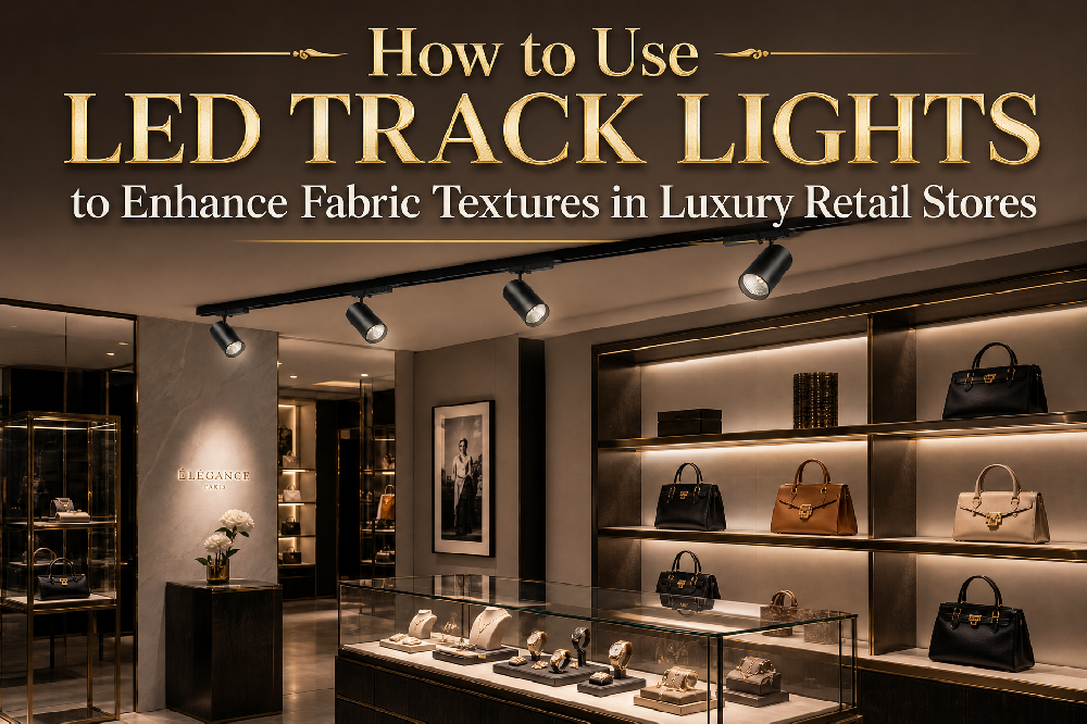 How to Use 3CCT Track Lights to Enhance Fabric Textures in Luxury Retail Stores