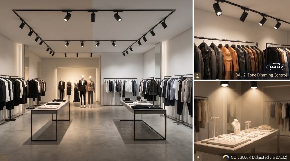 Showroom Track Lighting Guide: How to Choose Switchable LED Track Lights for showrooms lighting